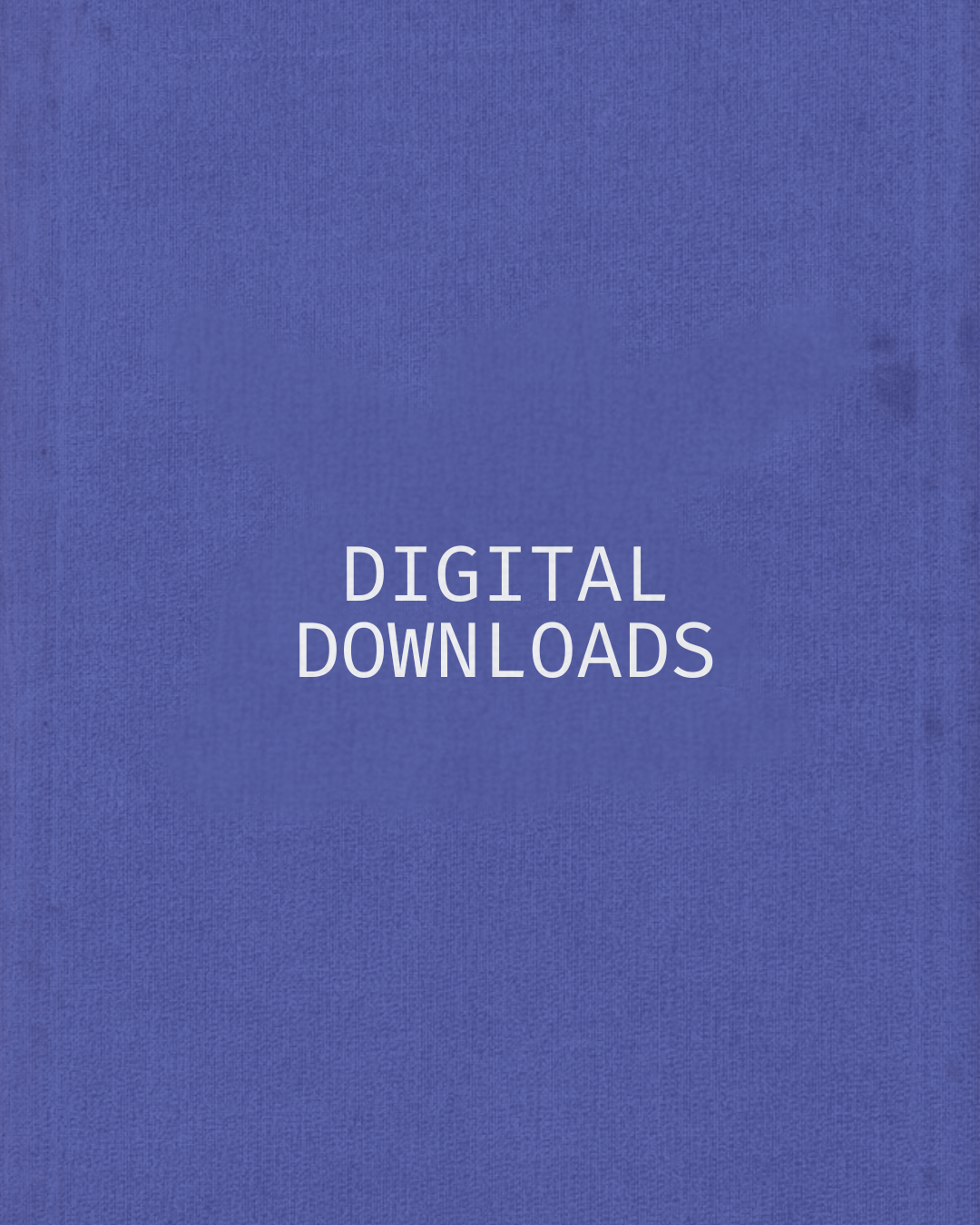 Blue background with 'DIGITAL DOWNLOADS' text in white
